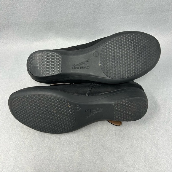 Dansko Boots Womens Size 38 7.5-8 Black Faithe Buckle Detail Ankle Bootie Casual - Picture 12 of 13